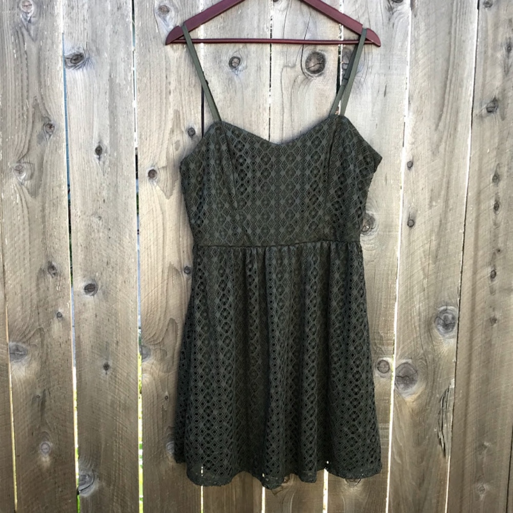 Dark Green Summer Dress